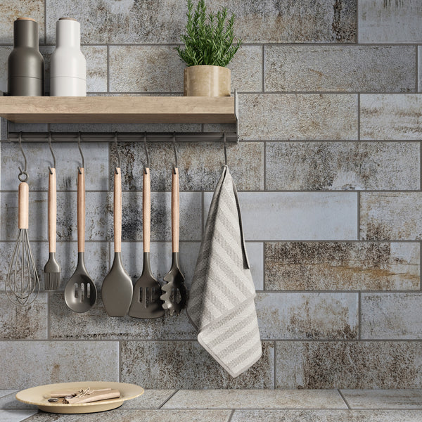 Joy Rustic White Ceramic Wall Tile