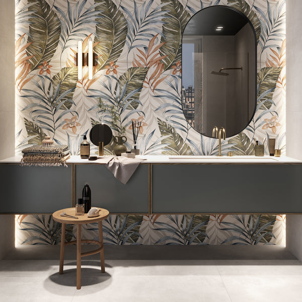 Labyrinth Botanical Decorative Wall Tile