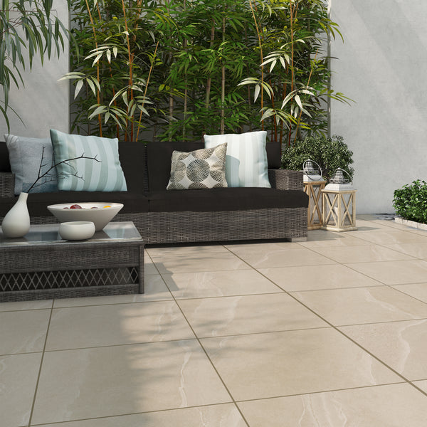 Libra Ivory Outdoor Floor Tile 60x60cm