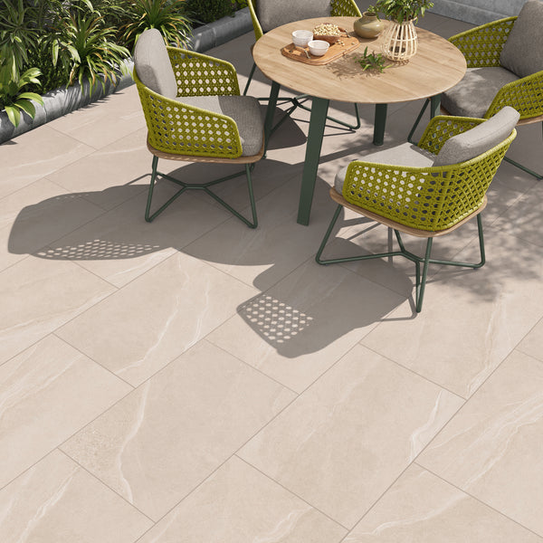 Libra Ivory Outdoor Floor Tile 60x90cm