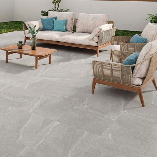 Libra Grey Outdoor Floor Tile 60x60cm