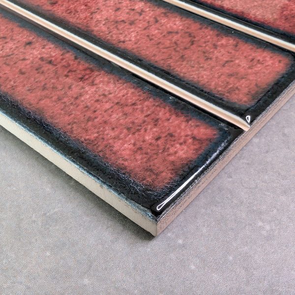 Lotus Red Kit-Kat Ceramic Wall Tile