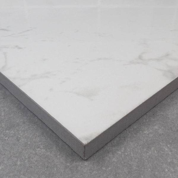 Sanctuary Porcelain White Marble Wall & Floor Tile