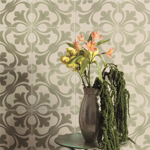 Florentina Sage Green Wall and Floor Tile