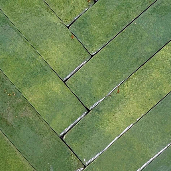 Palette Green Slim Brick Wall Tile
