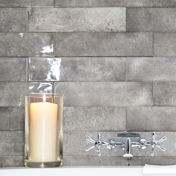 Parker Grey Brick Shape Wall Tile