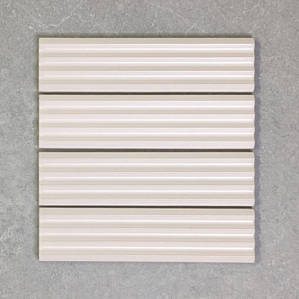 Orbit Pink Fluted Pointed Wall Tile