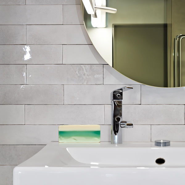 Parker Off White Brick Shape Wall Tile