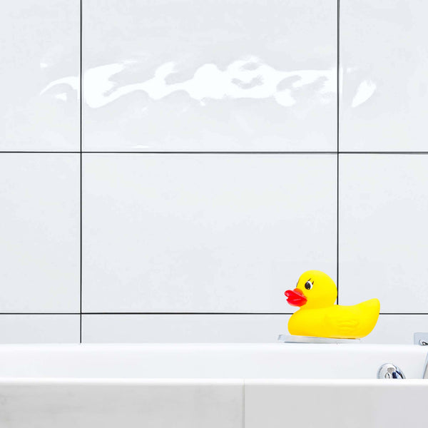 Essential Textured White Gloss Wall Tile