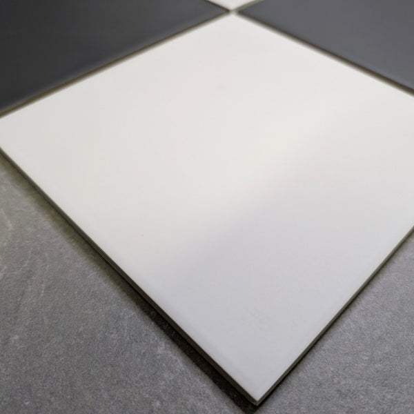 Ealing Chequerboard Black And White Wall & Floor Tiles