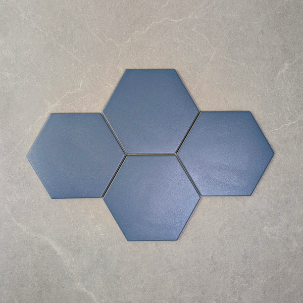 Regent Blue Hexagon Wall and Floor Tile