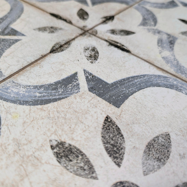 York Blue Victorian Wall And Floor Tile