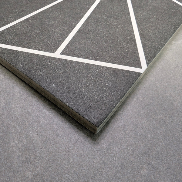 Consort Black Floor Tile