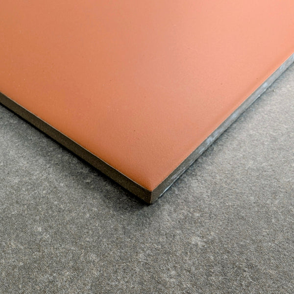 Ealing Chequerboard Terracotta And White Wall & Floor Tiles