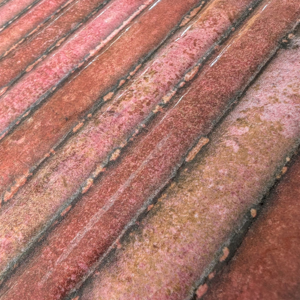 Raphael Mulberry Fluted Wall Tile