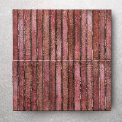 Raphael Mulberry Fluted Wall Tile