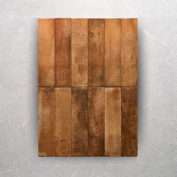 Realm Terracotta Slim Brick Wall Tile