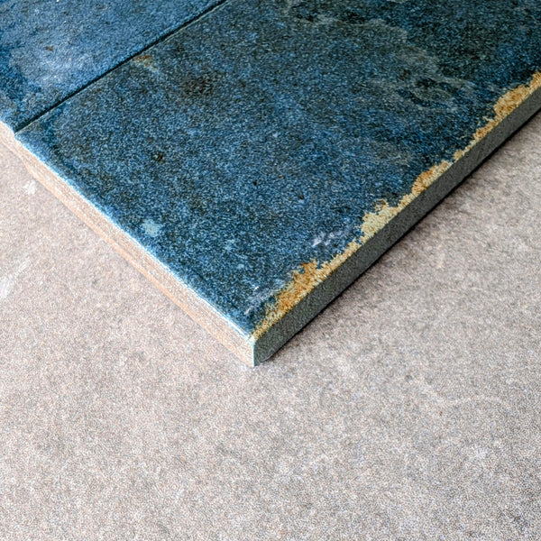 Realm Blue Slim Brick Wall Tile