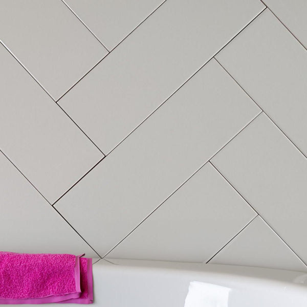 Sonic Light Grey Matt Wall Tile