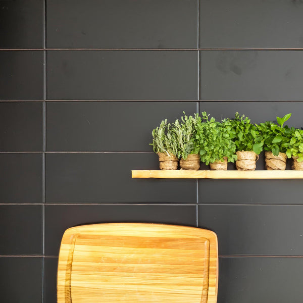 Sonic Black Matt Wall Tile