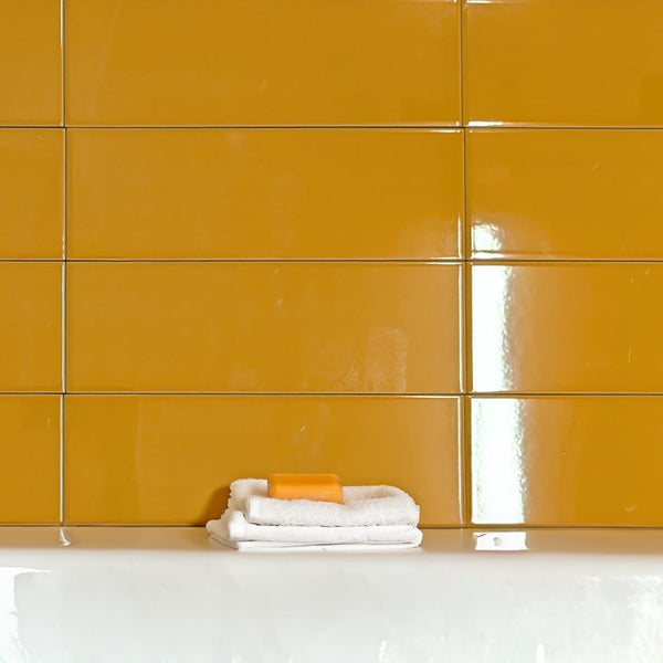 Sonic Orange Gloss Wall Tile