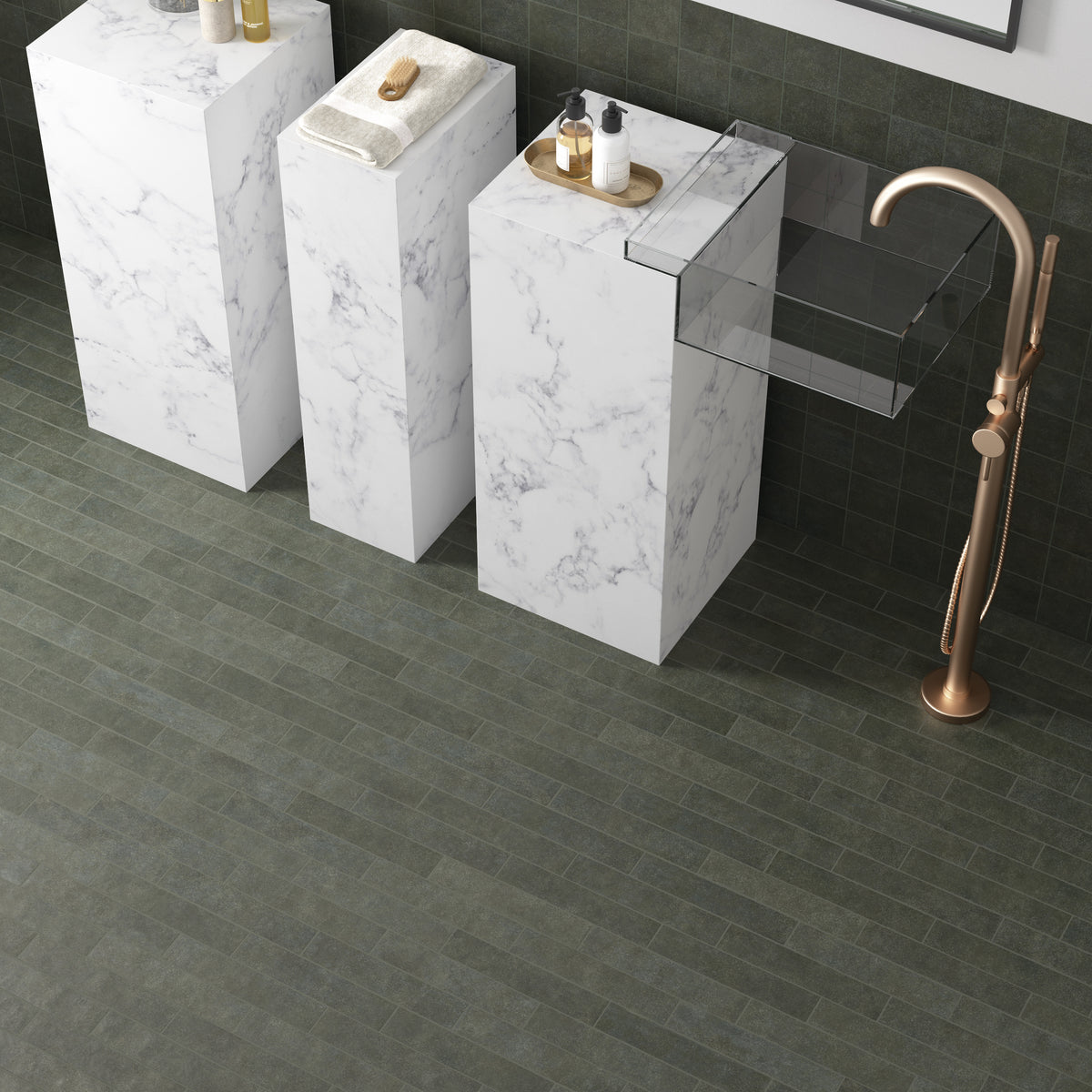 Matinée Forest Green Wall and Floor Tile - SAMPLE