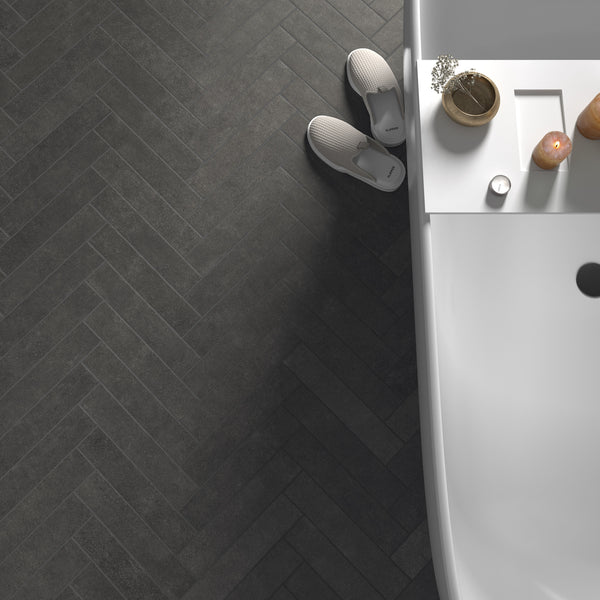 Matinée Charcoal Grey Wall and Floor Tile