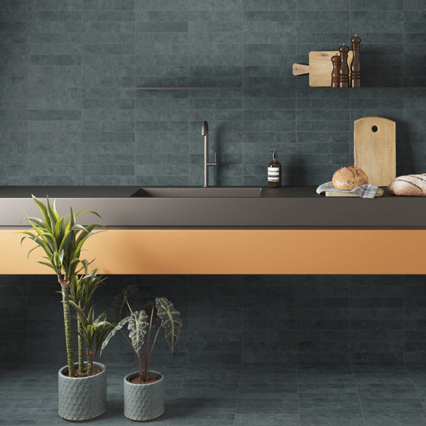 Matinée Denim Blue Wall and Floor Tile