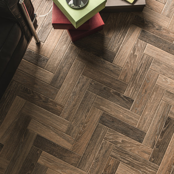 Suburb Brown Wall and Floor Tile