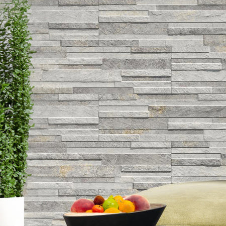 Outdoor Split Face Tiles | Porcelain Garden Wall Tiles | Tiles360