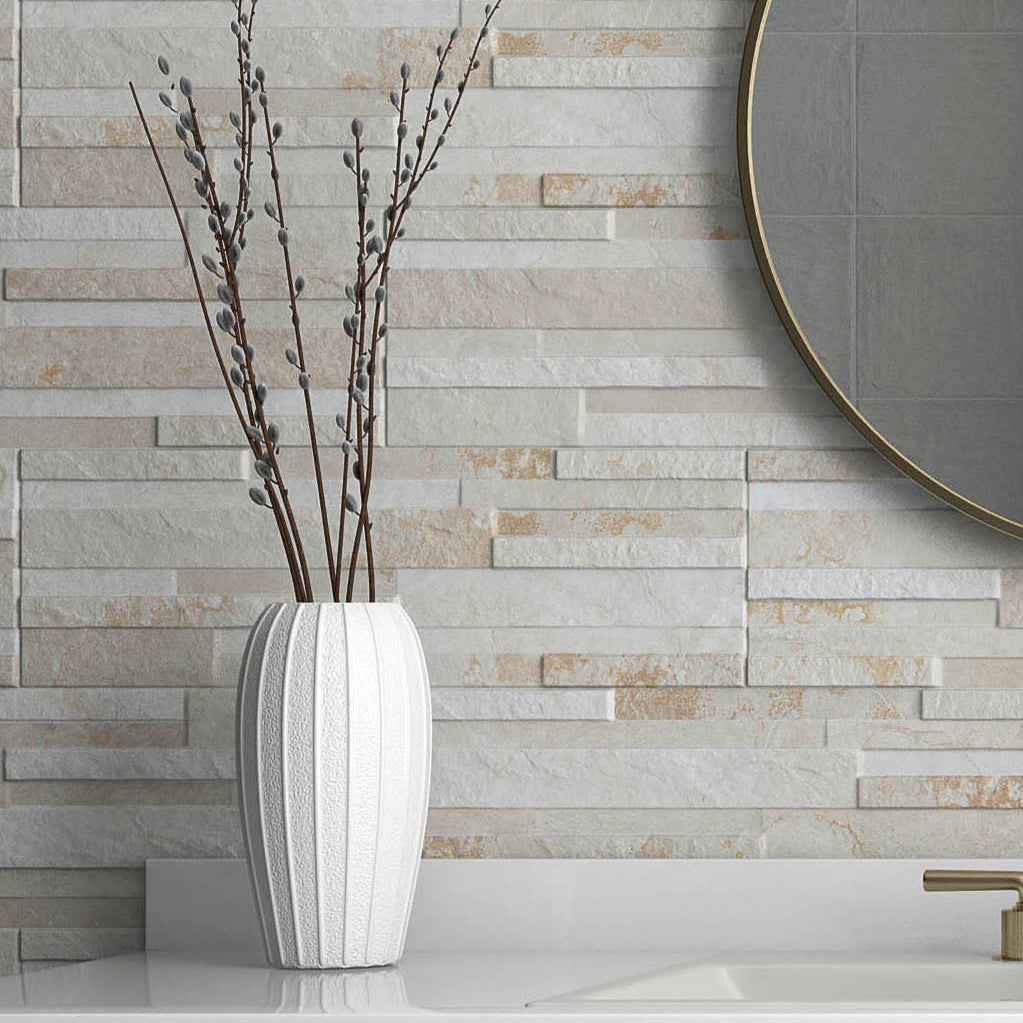 Sumit Tile Summit Cream split-face Wall Tile – Tiles360
