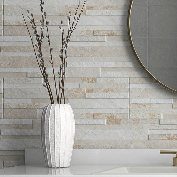 Summit Cream split-face Wall Tile