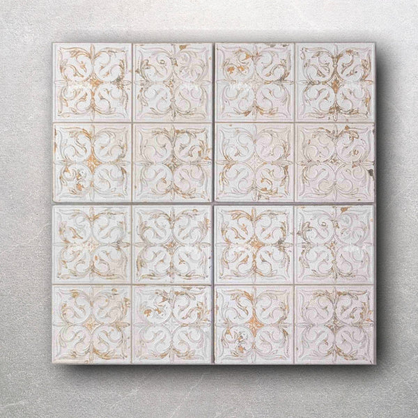 Rome White Decorative Wall Tile