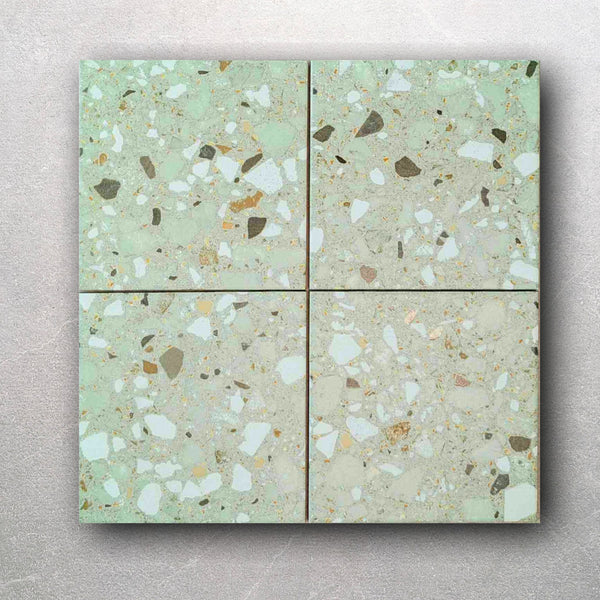 Dapper Green Terrazzo Effect Wall and Floor Tile