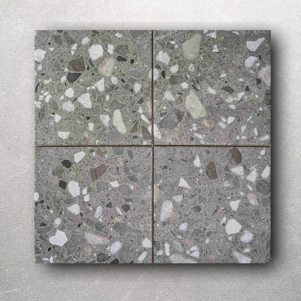 Dapper Anthracite Terrazzo Effect Small Wall and Floor Tile