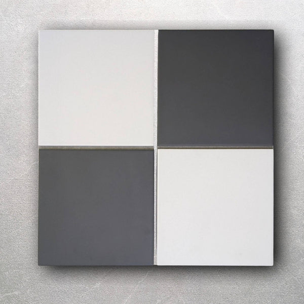 Ealing Chequerboard Black And White Wall & Floor Tiles