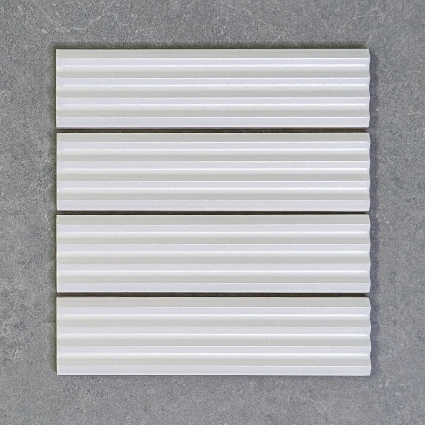 Orbit White Fluted Pointed Wall Tile – Tiles360