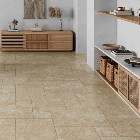 Shop our modular pack beige stone effect glazed porcelain tiles. Create ...