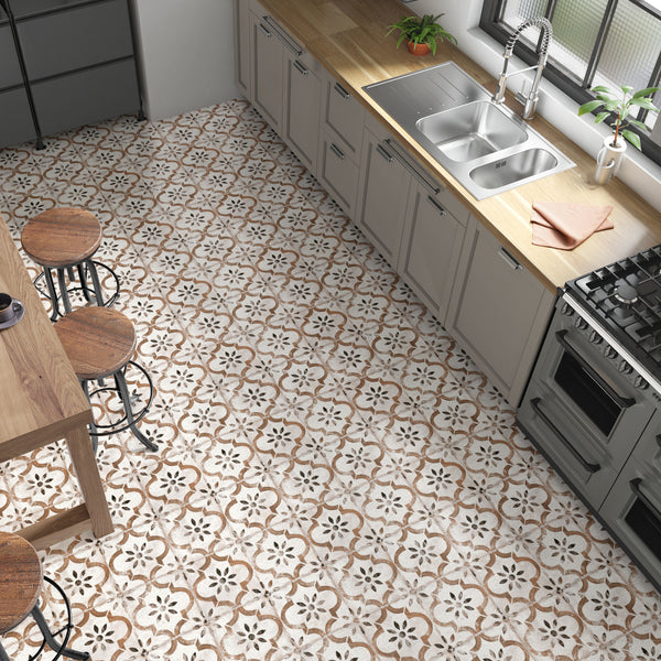 York Terracotta Victorian Wall and Floor Tile