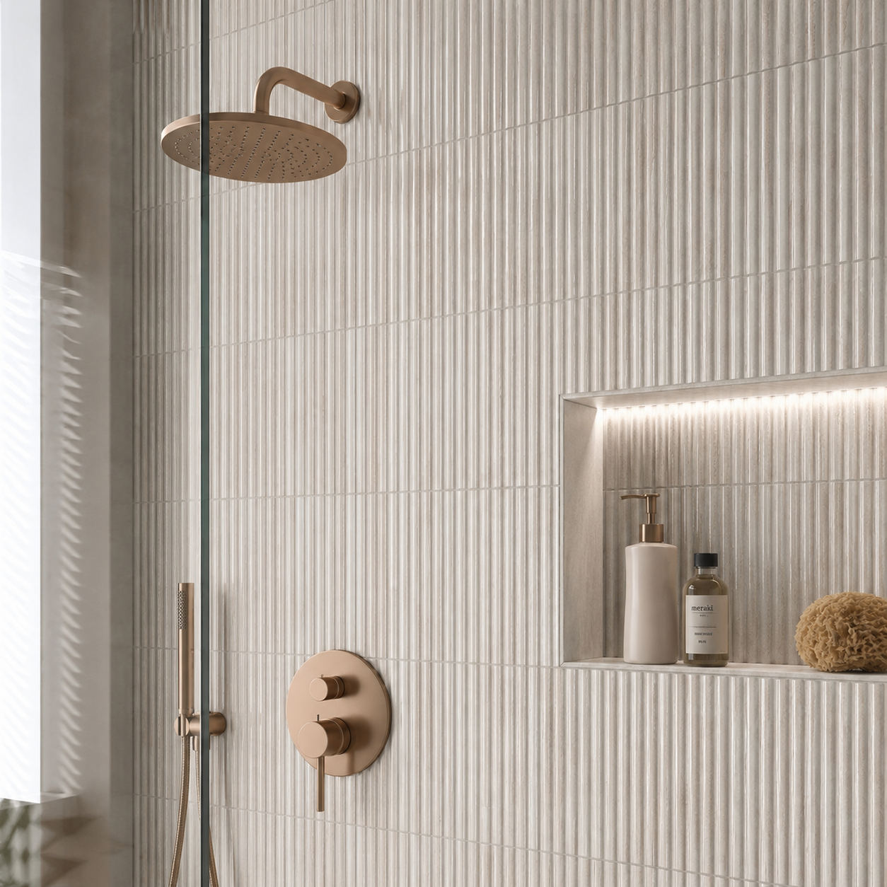 Raphael White Fluted Wall Tile