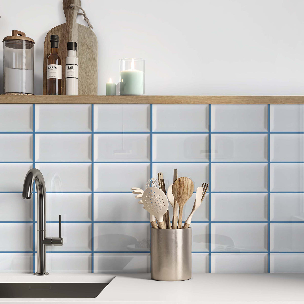 Metro Style Wall Tile White - Metro Range | Tiles360