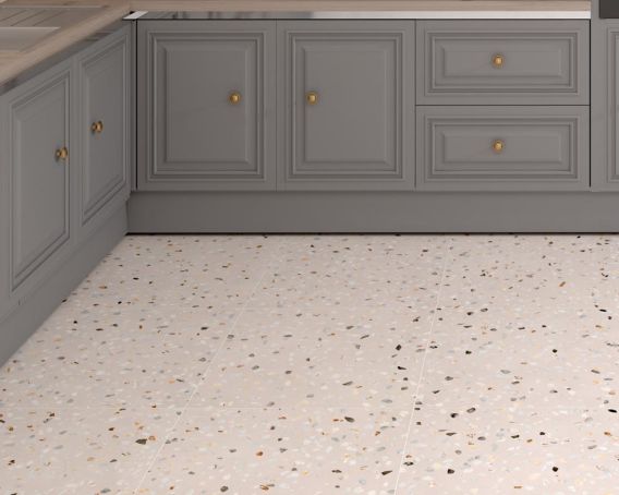 Megan Sand Square Floor Tile - SAMPLE