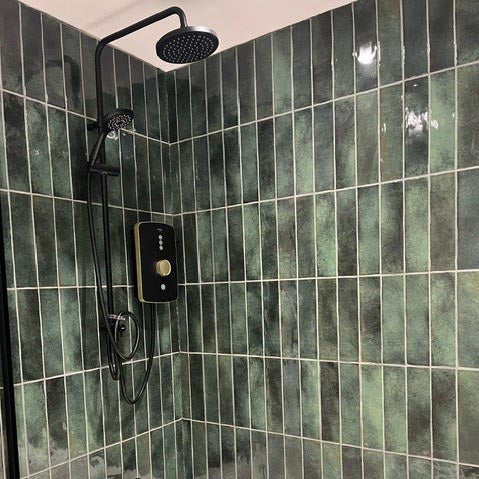 Parker Moss Green Brick Shape Wall Tile