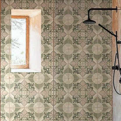 Woodstock Sage Patterned Wall and Floor Tile