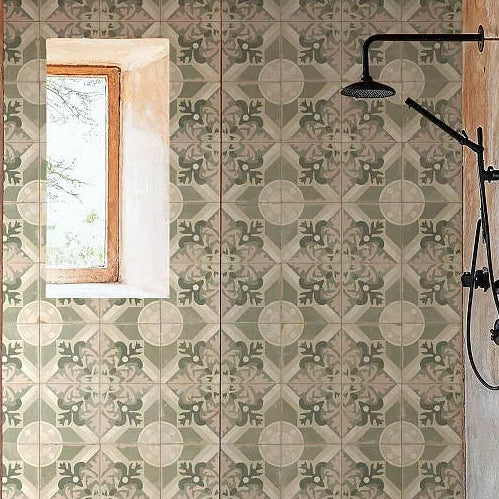 Woodstock Sage Patterned Wall and Floor Tile