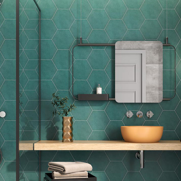 Regent Green Hexagon Wall and Floor Tile