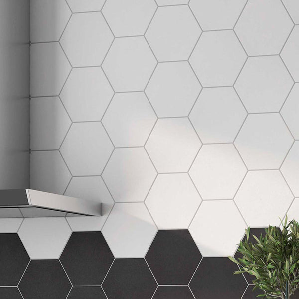 Regent White Hexagon Wall and Floor Tile