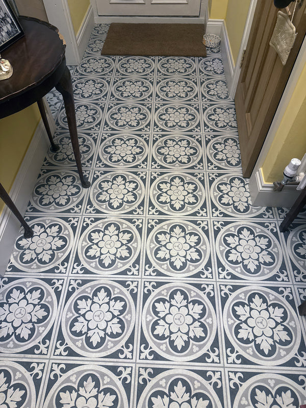 Chapel Dark Grey Victorian Wall and Floor Tile