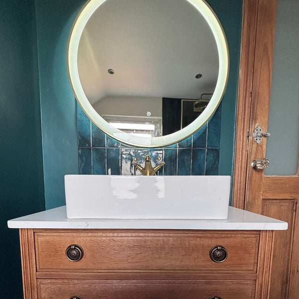 Parker Navy Brick Shape Wall Tile