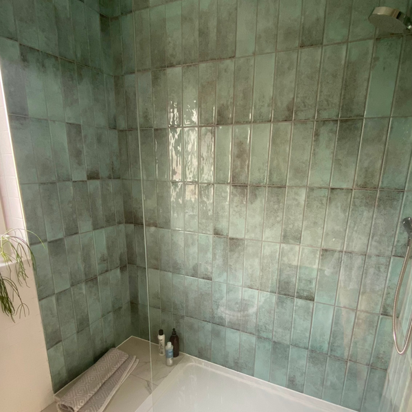 Splash Light Green Ceramic Brick Shape Wall Tile